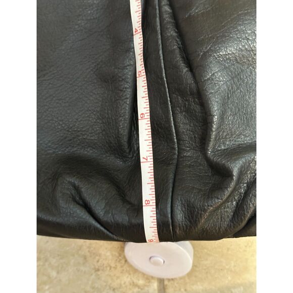 Tignanello Women's Black Genuine Leather Adjustable Strap Zipper Crossbody Bag - Picture 10 of 11